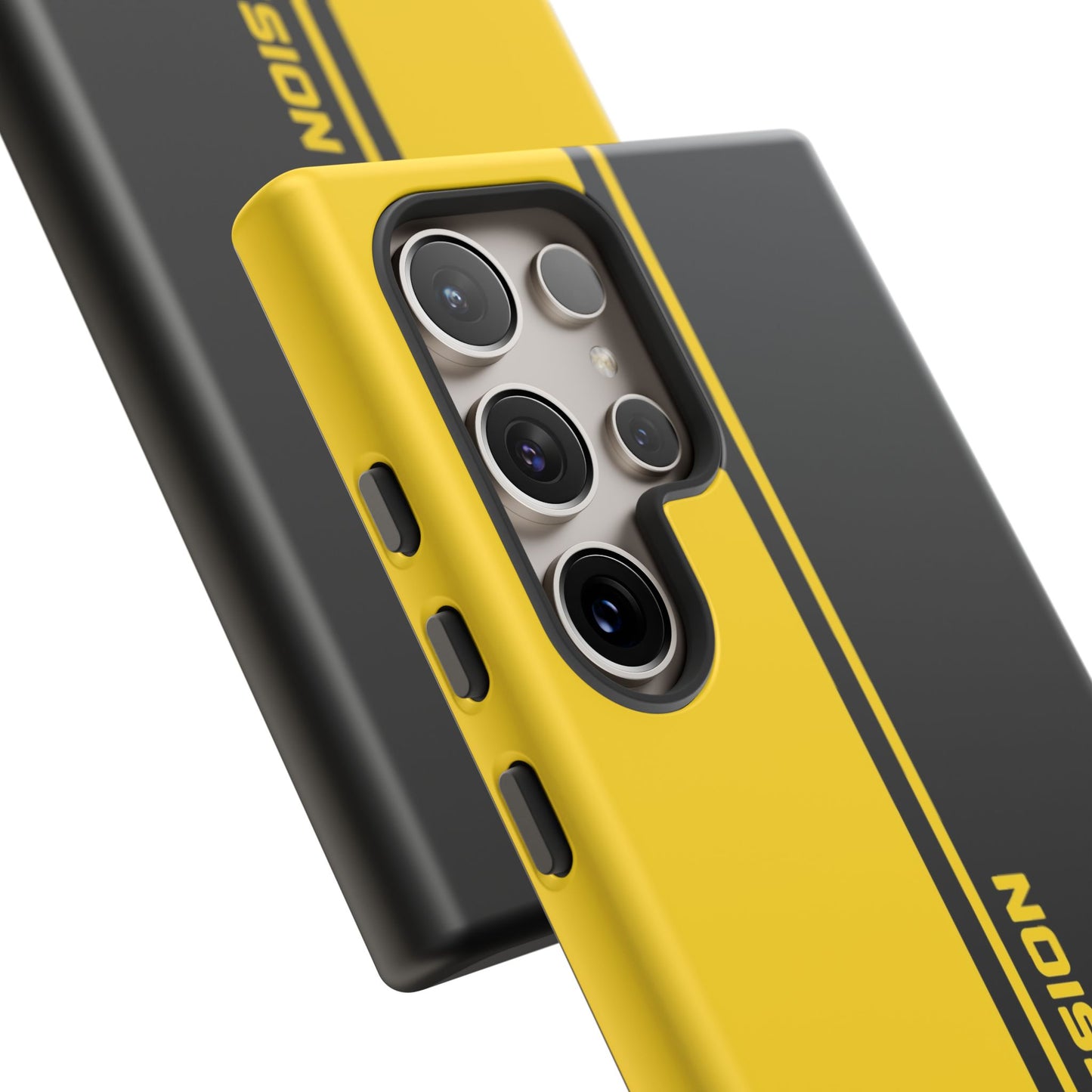 Drive Passion Tough Case – Bold Yellow & Black Design