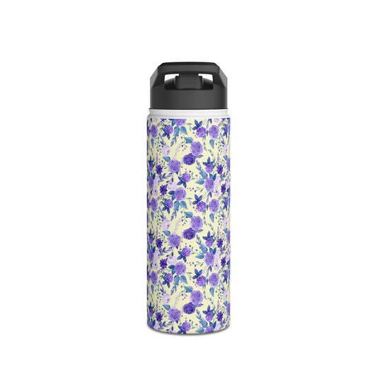 Violet Stainless Steel Water Bottle, Standard Lid