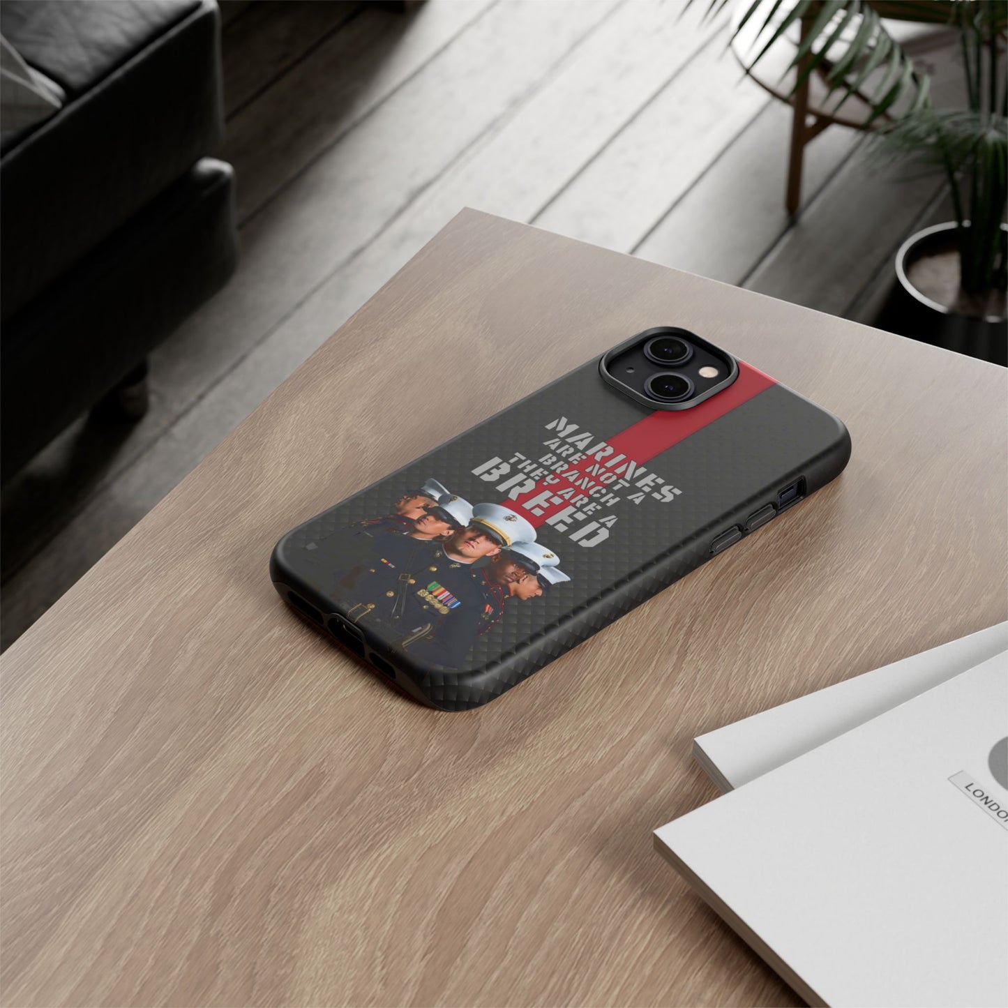Marine Corps Tough iPhone Case - Proud Military Supporter