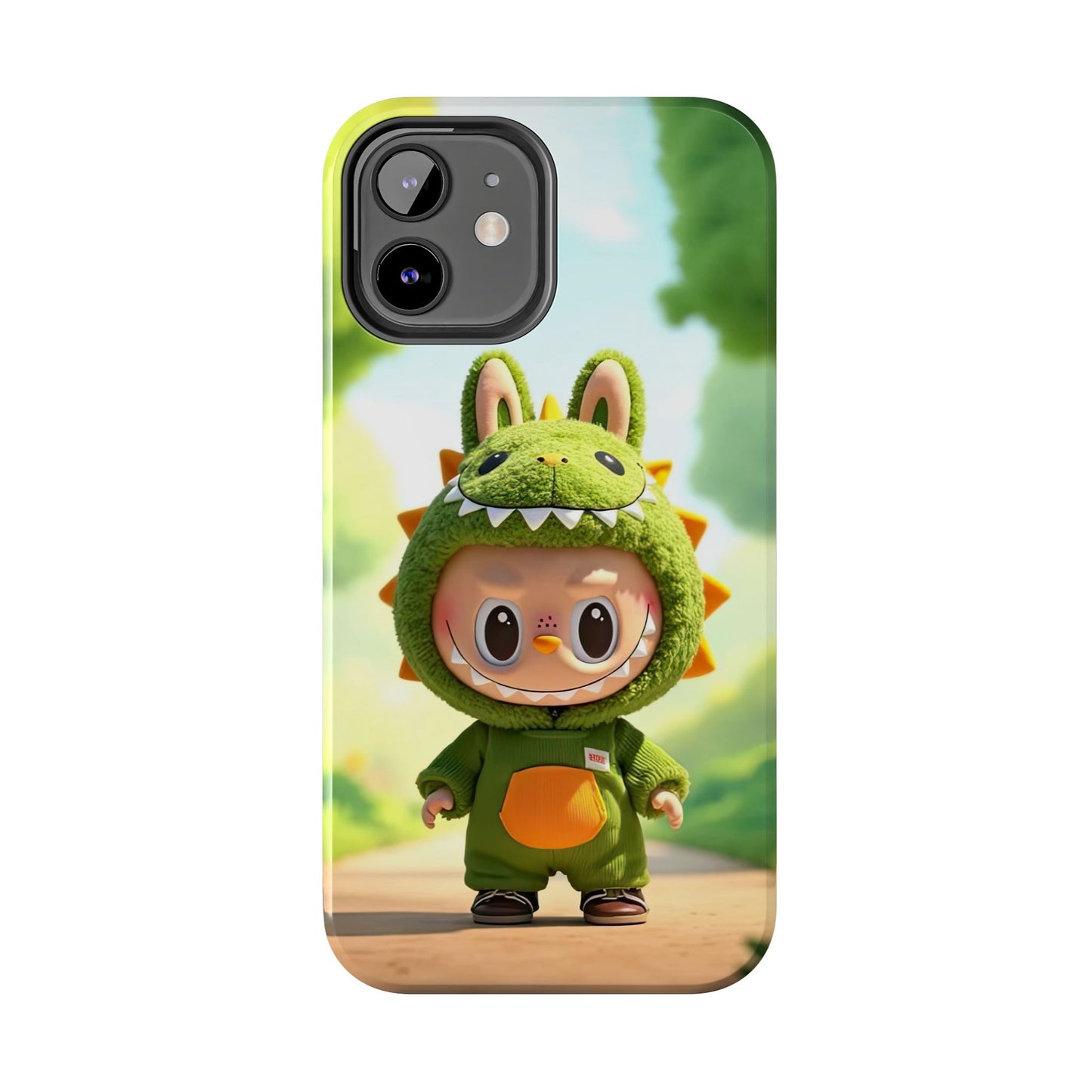 The Monsters Tough Case for iPhone Models – Playful Dinosaur Design, Dual Layer Protective Cover, Fun Mobile Accessory