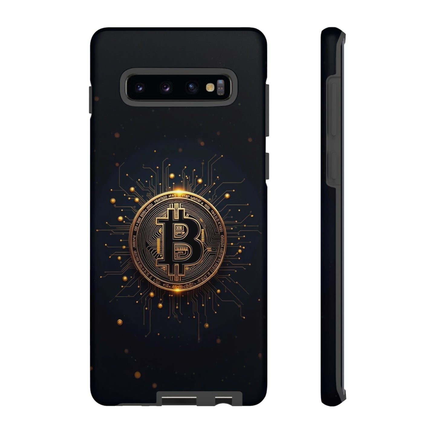 Bitcoin Samsung Tough Case for Smartphones, Crypto Lover Phone Accessory