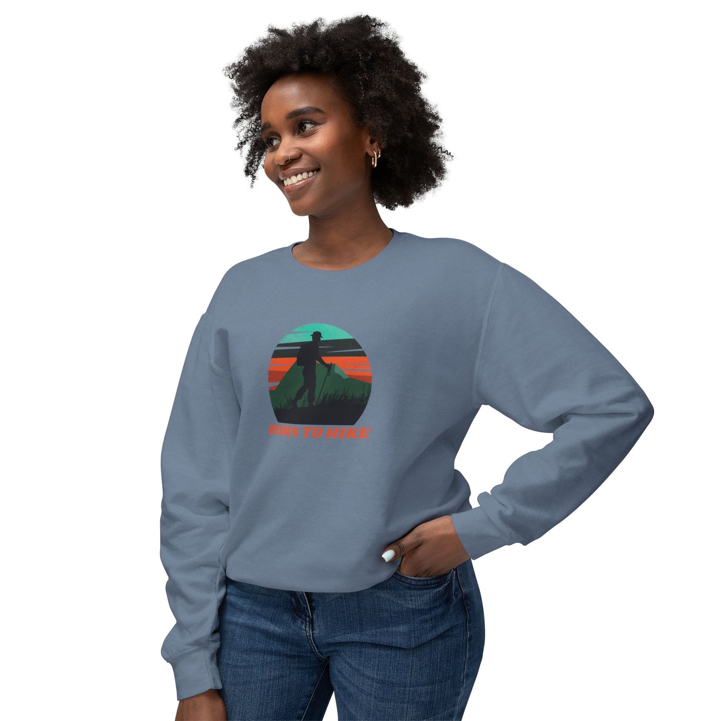 Born To Hike Lightweight Crewneck Sweatshirt