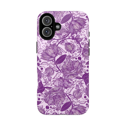 Graphical Garden: Purple Edition iPhone Tough Cases