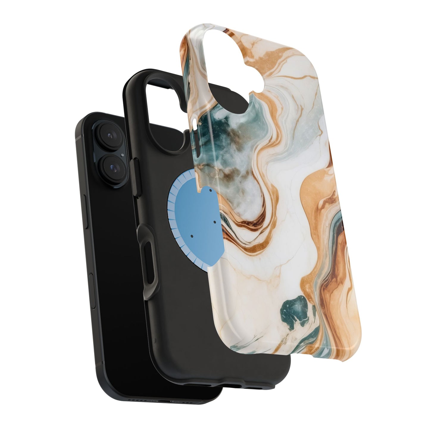 Stylish Magnetic Phone Cases, Abstract Marble Design for Everyday Use