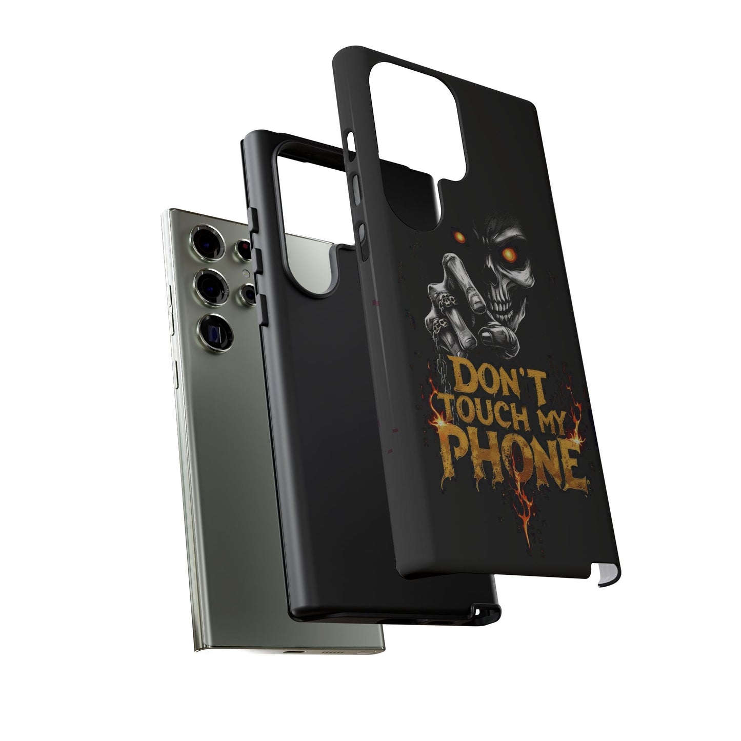Skull Samsung Tough Cases, Don't Touch My Phone Cover,