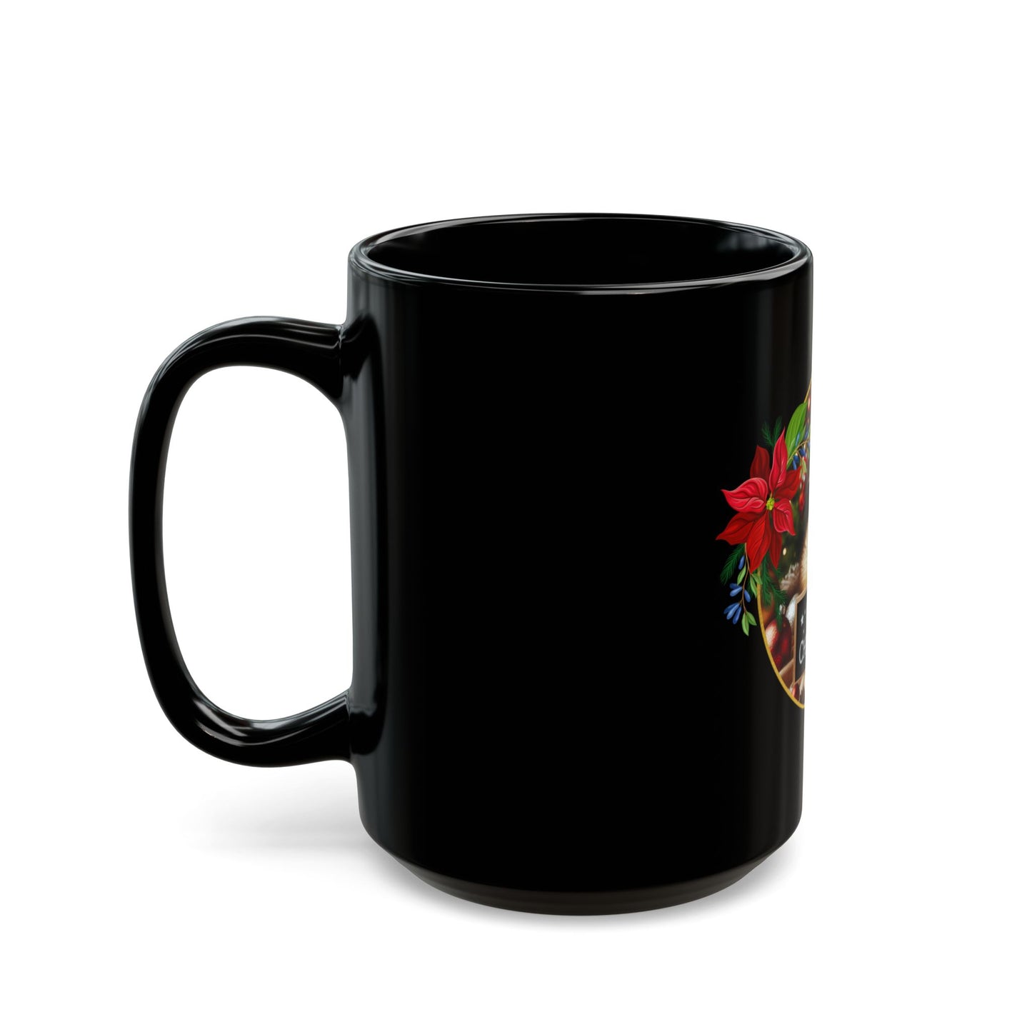 Santa's Little Ferret Black Mug - 11oz, 15oz