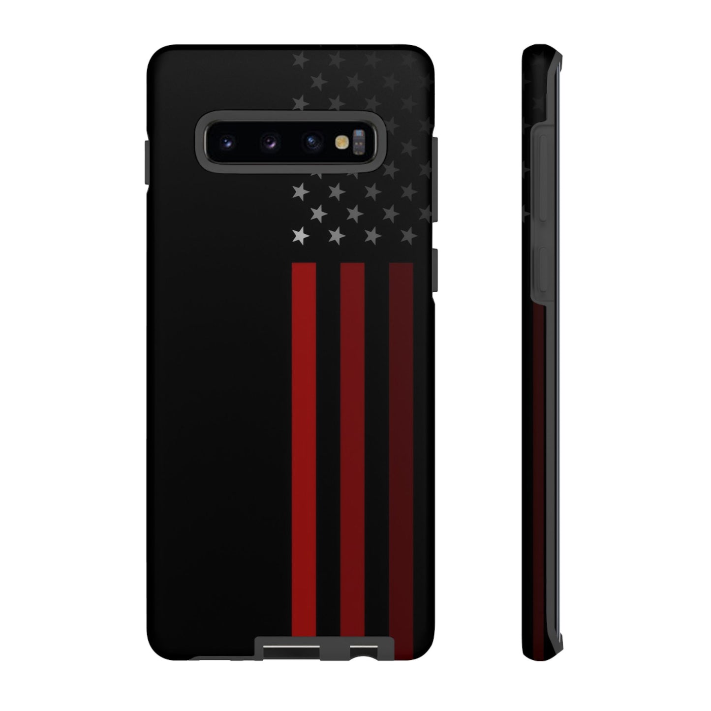 Patriotic Samsung Tough Cases, Red Line American Flag Phone Cover