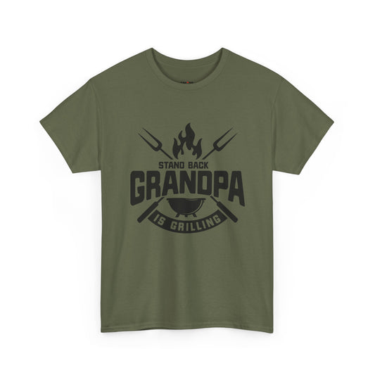 Funny Grilling Grandpa Tee - Heavy Cotton Shirt