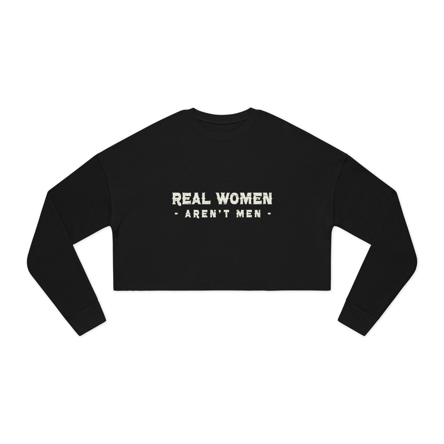 Real Women Women's Cropped Sweatshirt  52% cotton, 48% polyester