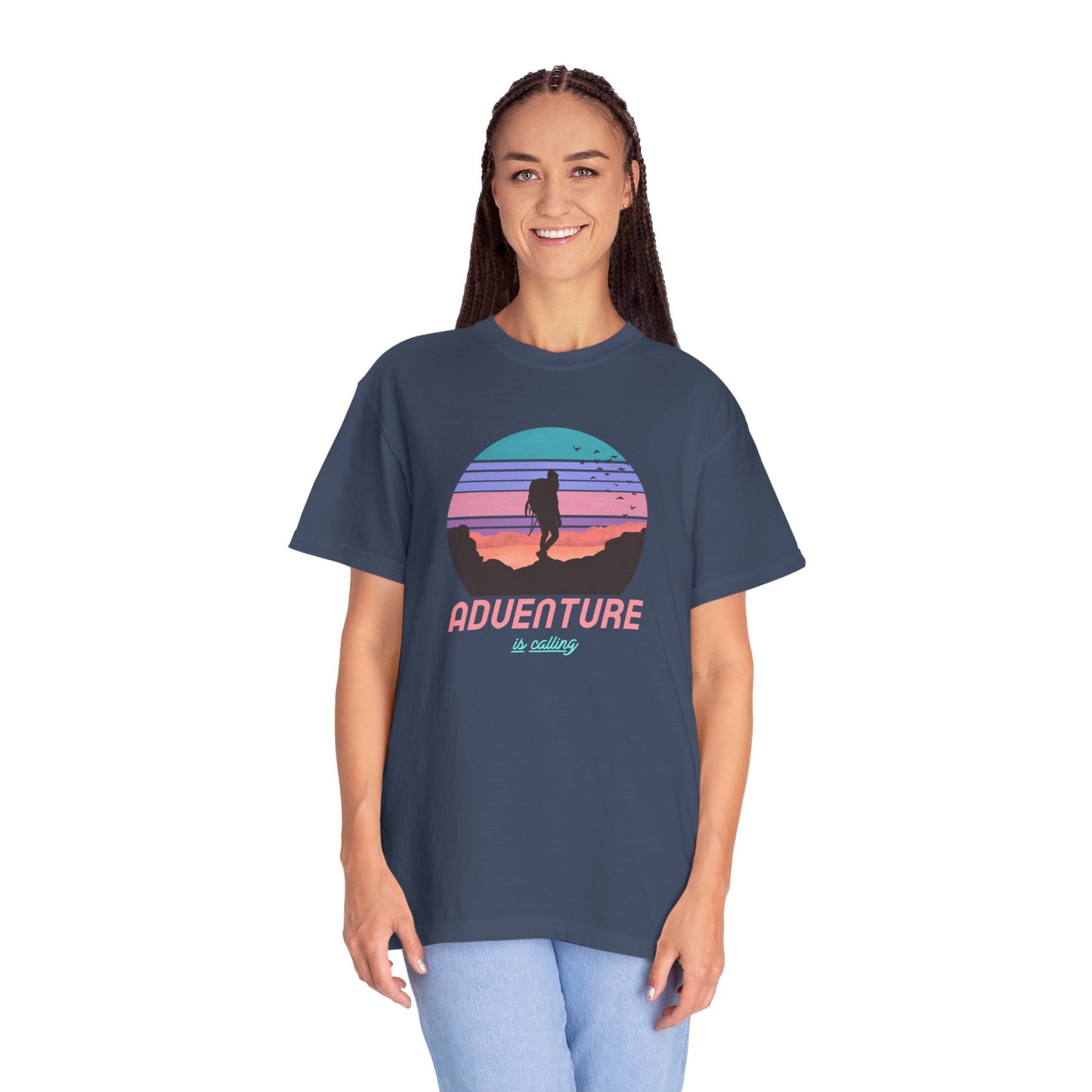 Adventure Is Calling Unisex Garment-Dyed T-shirt