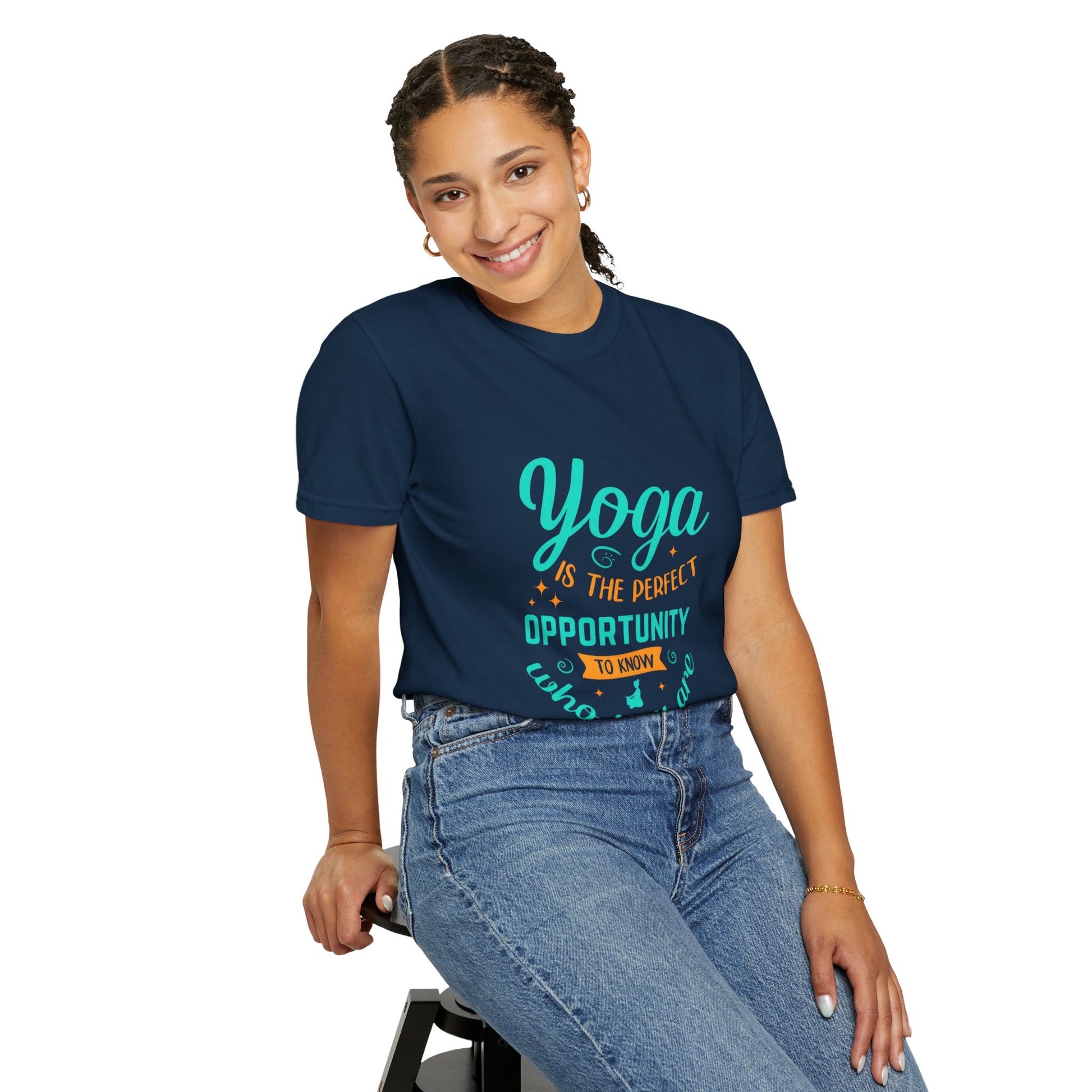 Yoga Opportunity Unisex Garment-Dyed T-Shirt - Perfect for Wellness Enthusiasts