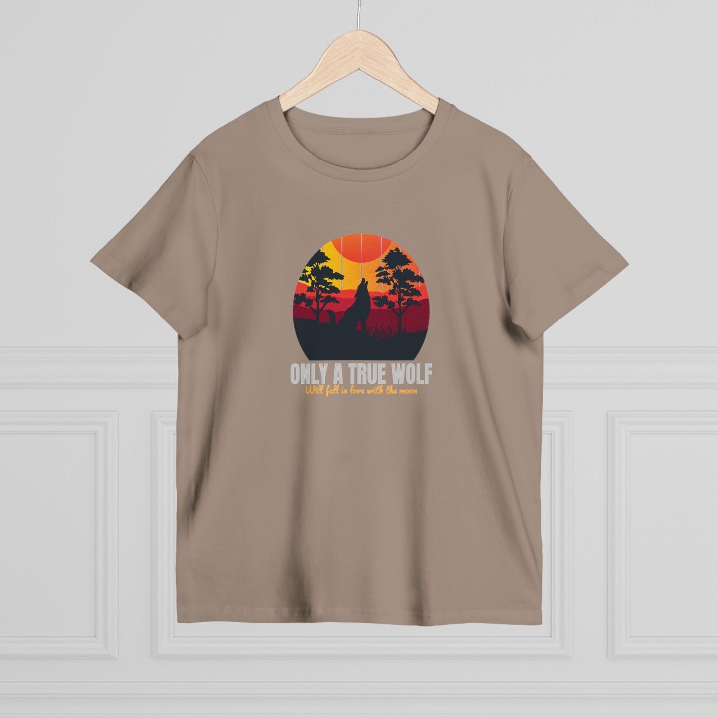 Only A True Wolf Women’s Maple Tee