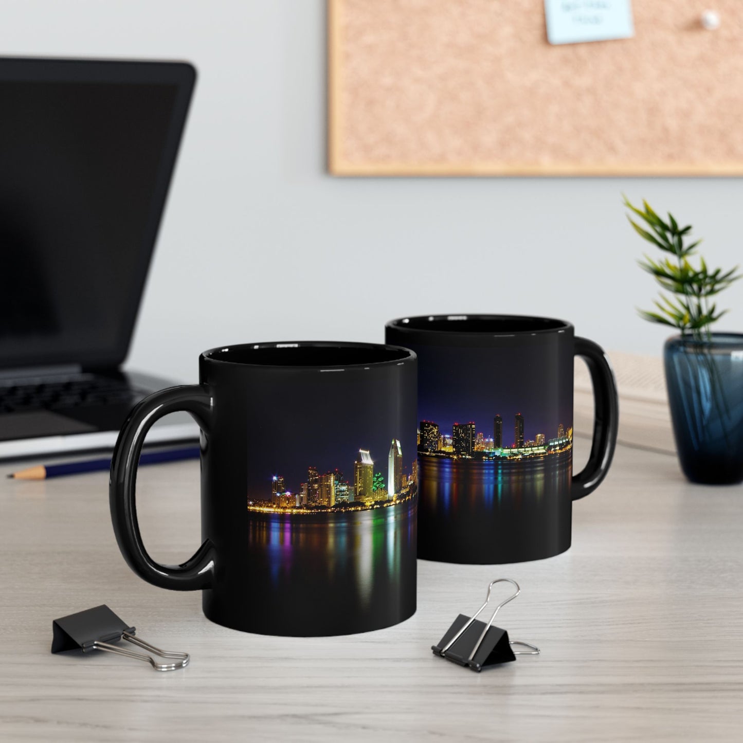 City Nights, Bright Lights Black Mug - 11oz, 15oz