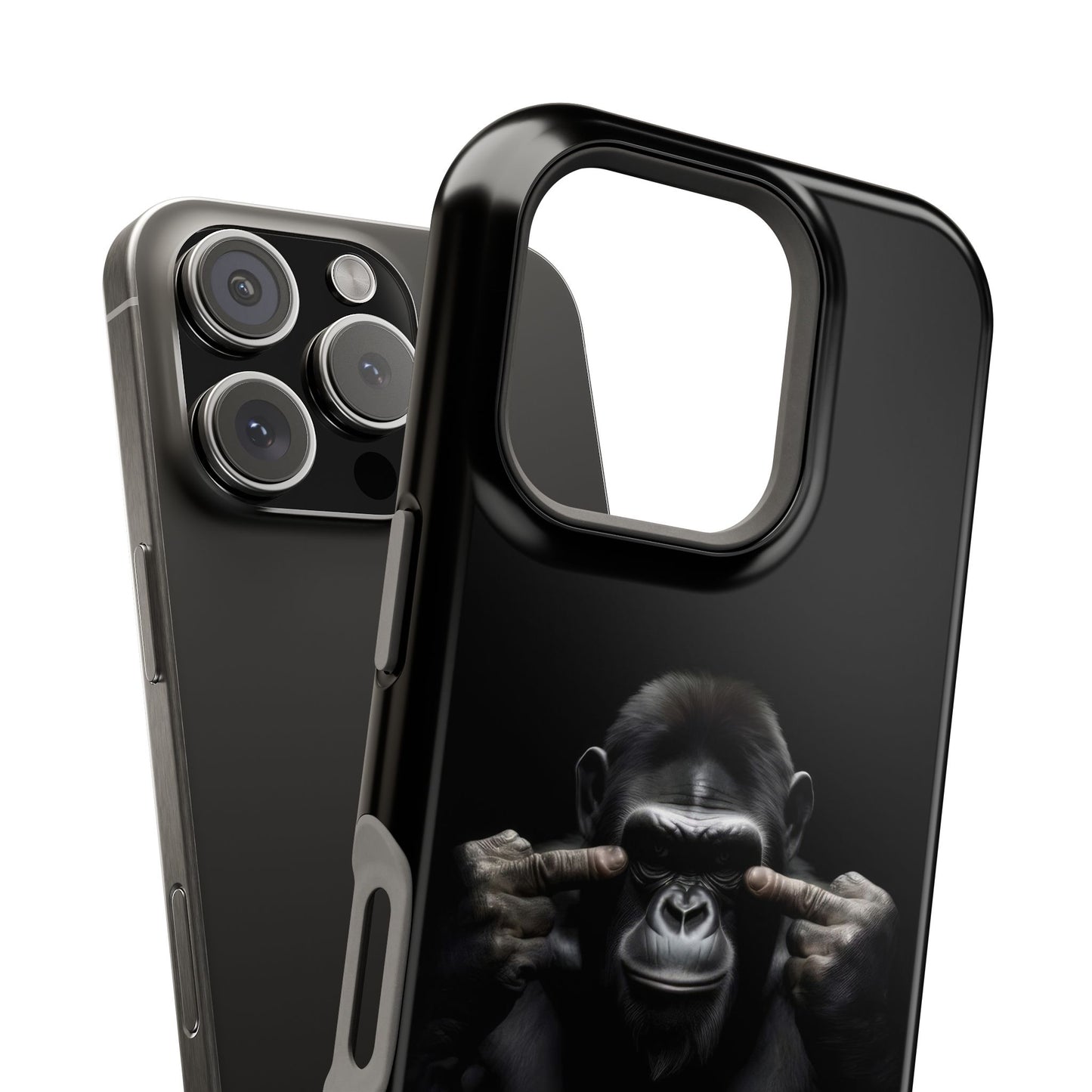 Edgy Gorilla Magnetic iPhone Case, Unique Cell Phone Cover