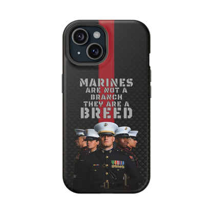 Marines Magnetic Tough Case - "Not a Branch, a Breed" Military iPhone Cover
