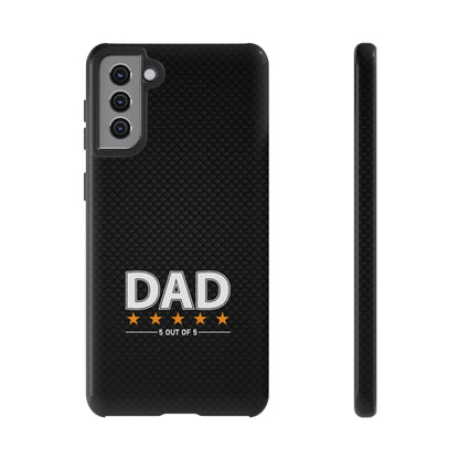 5-Star Dad Samsung Phone Case - Tough Black Cover for Father's Day