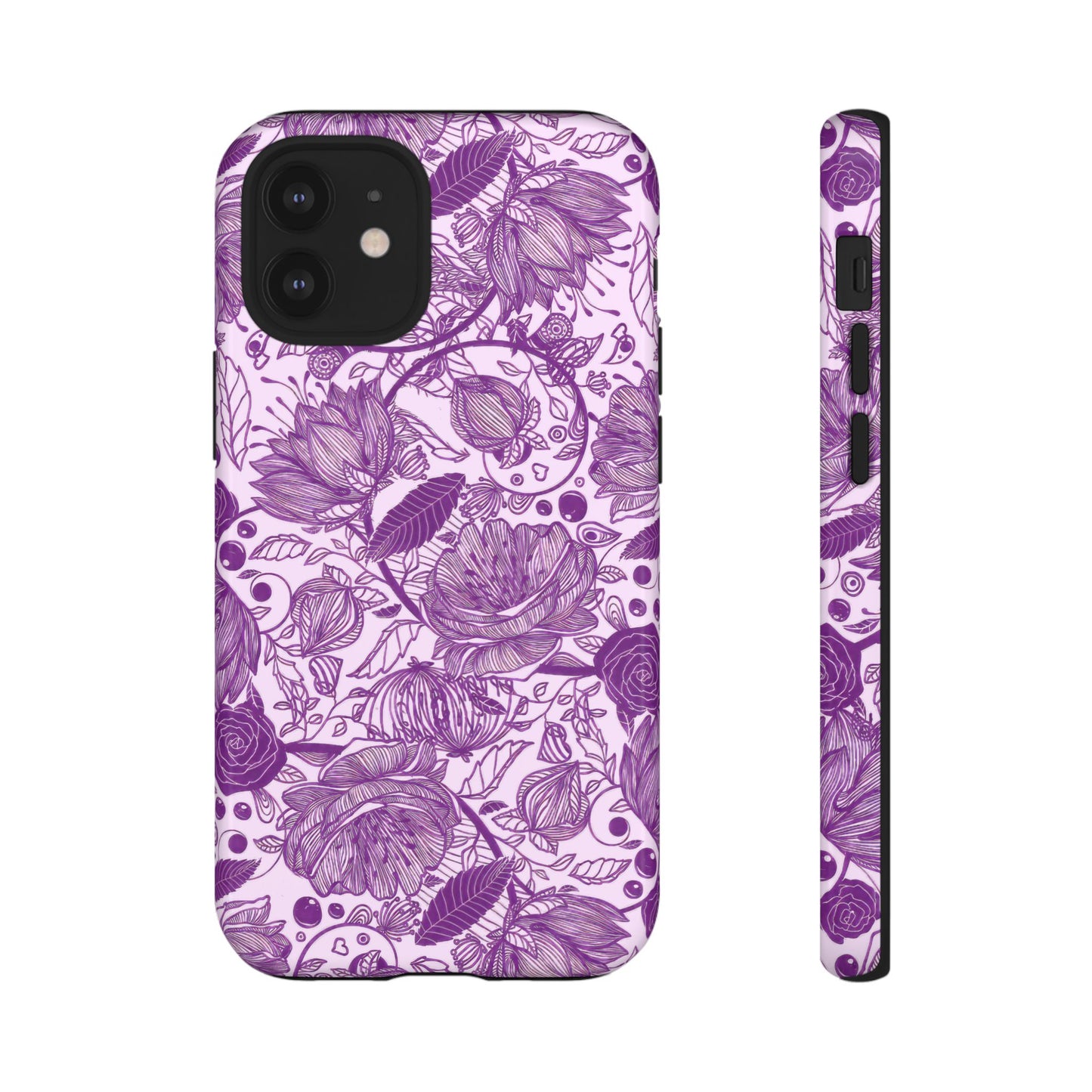 Graphical Garden: Purple Edition iPhone Tough Cases