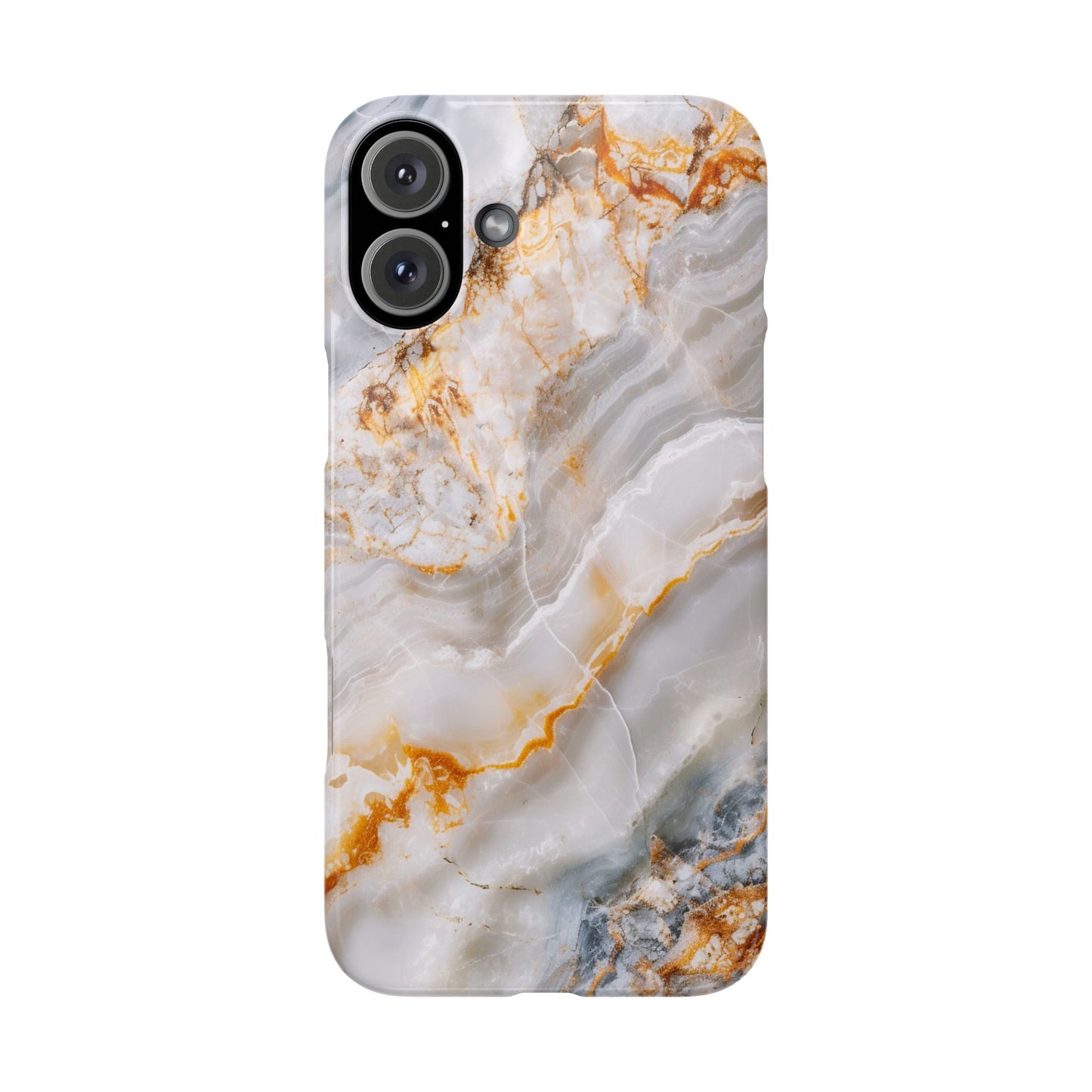 Pure Elegance Marble Slim Phone Cases, Modern Tech Decor