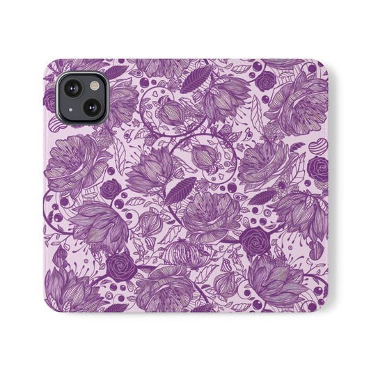 Graphical Garden: Purple Edition Flip Cases