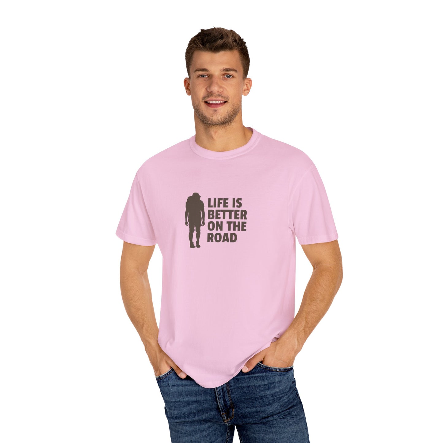 Life Is Better On The Road Unisex Garment-Dyed T-shirt