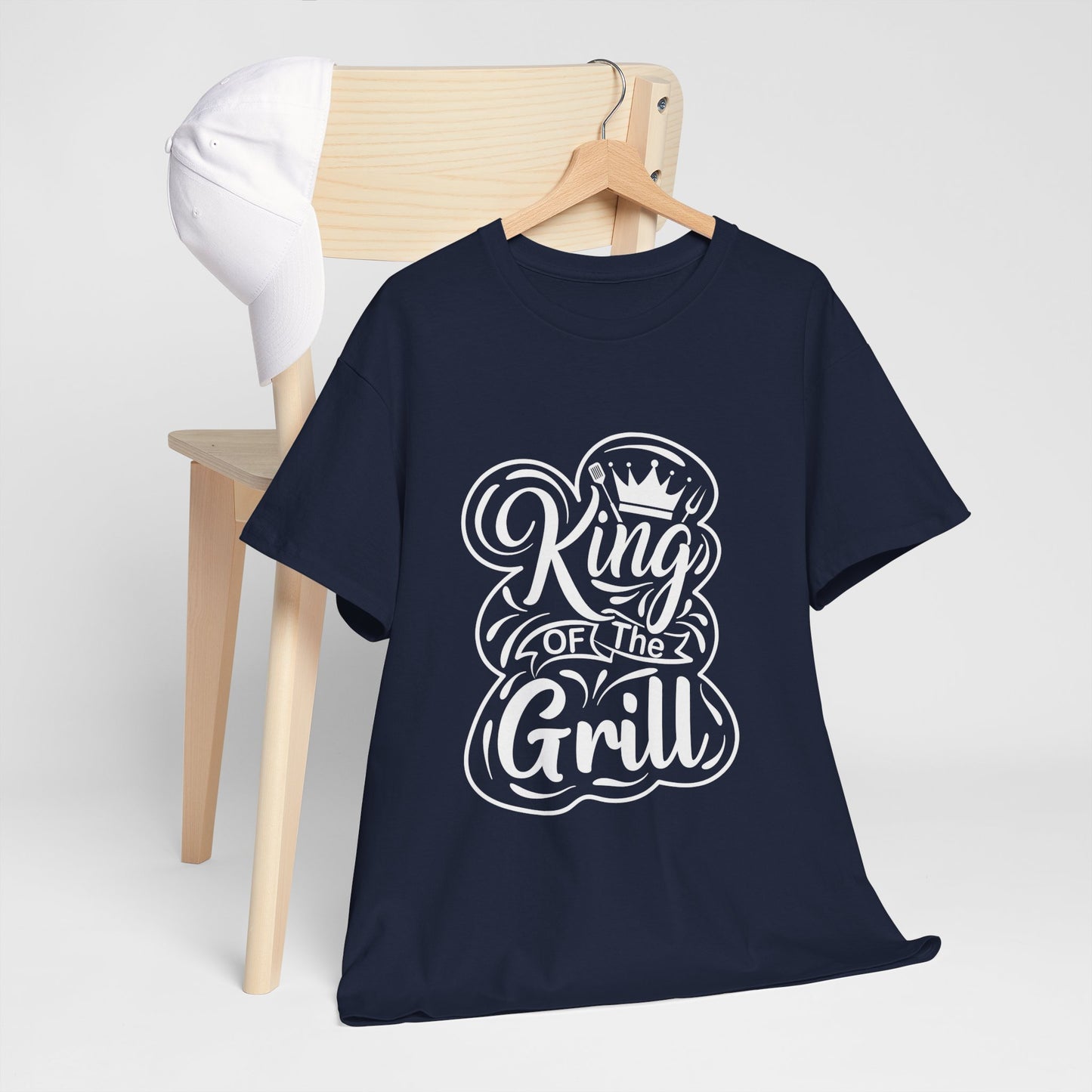 King of the Grill Heavy Cotton Tee - Perfect Gift for BBQ Lovers