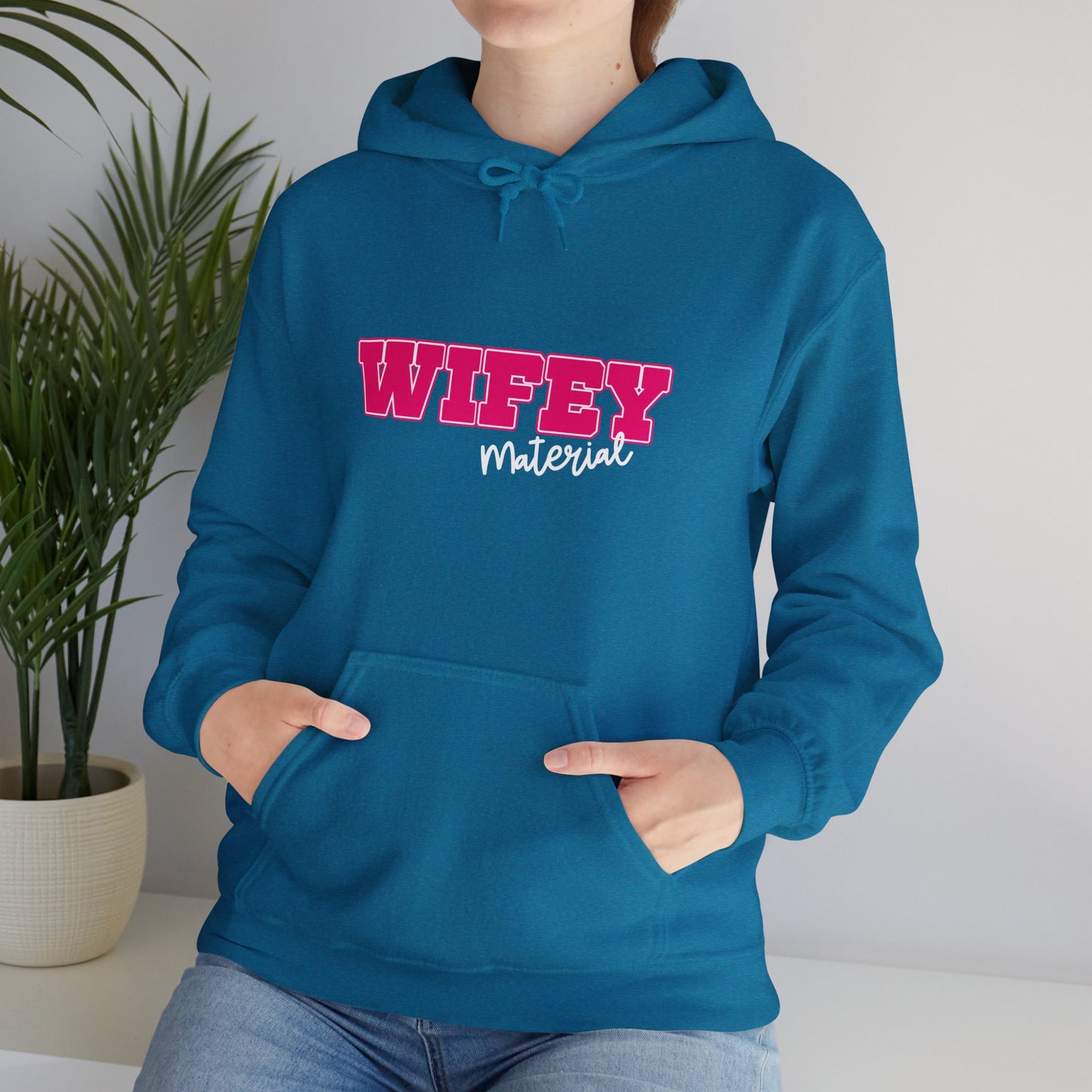 Wifey Material Unisex Heavy Blend™ Hooded Sweatshirt