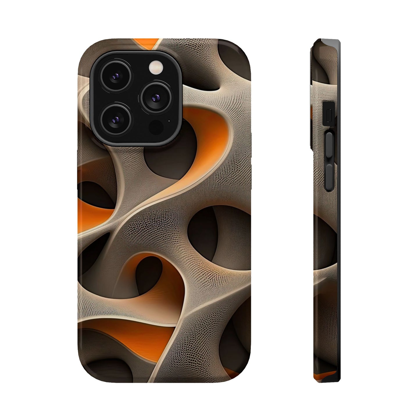 Stylish Magnetic Phone Cases, Abstract Geometric Design