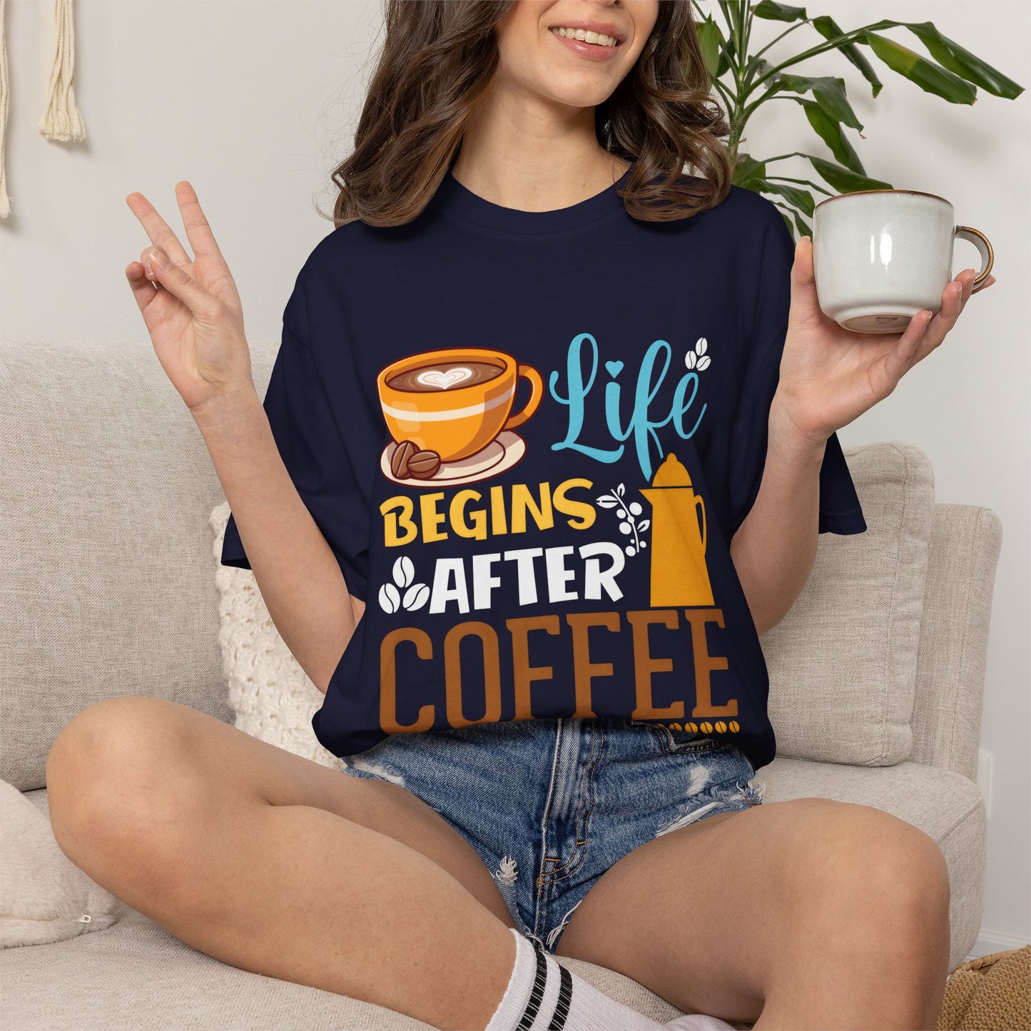 Life Begins After Coffee Unisex T-Shirt - Perfect for Coffee Lovers