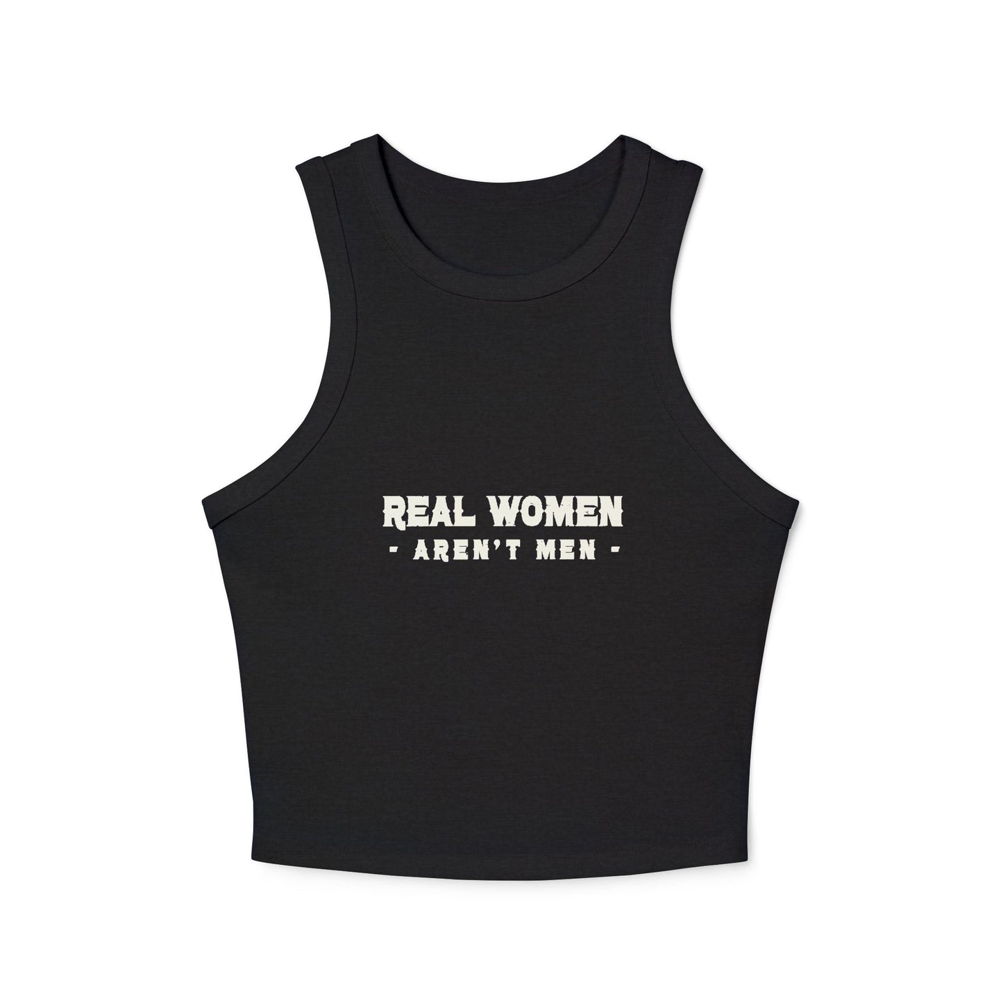 Real Women Women's Micro Rib Racer Tank Top