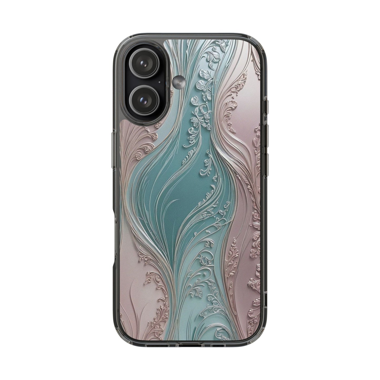Elegant Clear Phone Cases,  Abstract Design