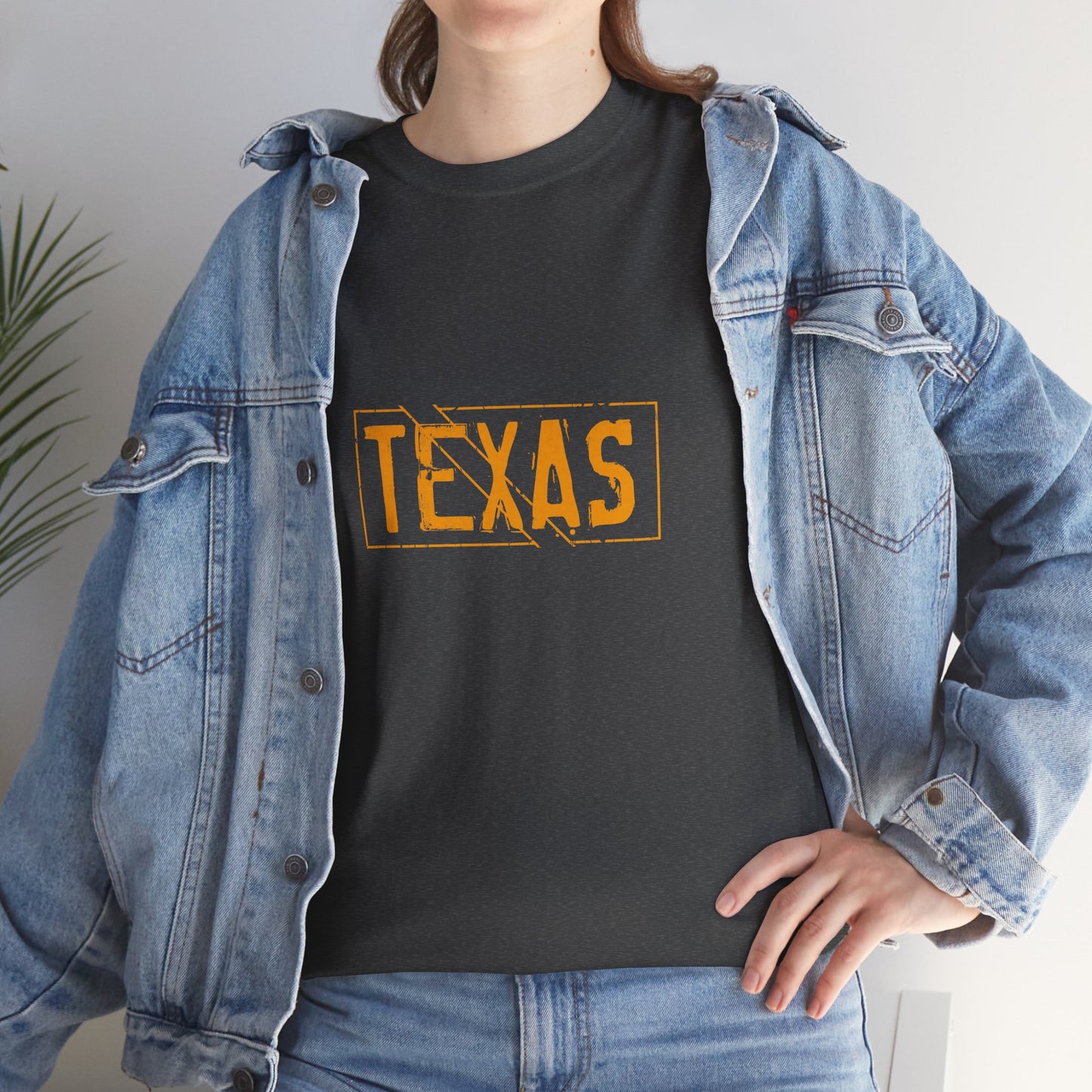 Texas Pride Unisex Heavy Cotton Tee - Casual Black T-Shirt for Texans