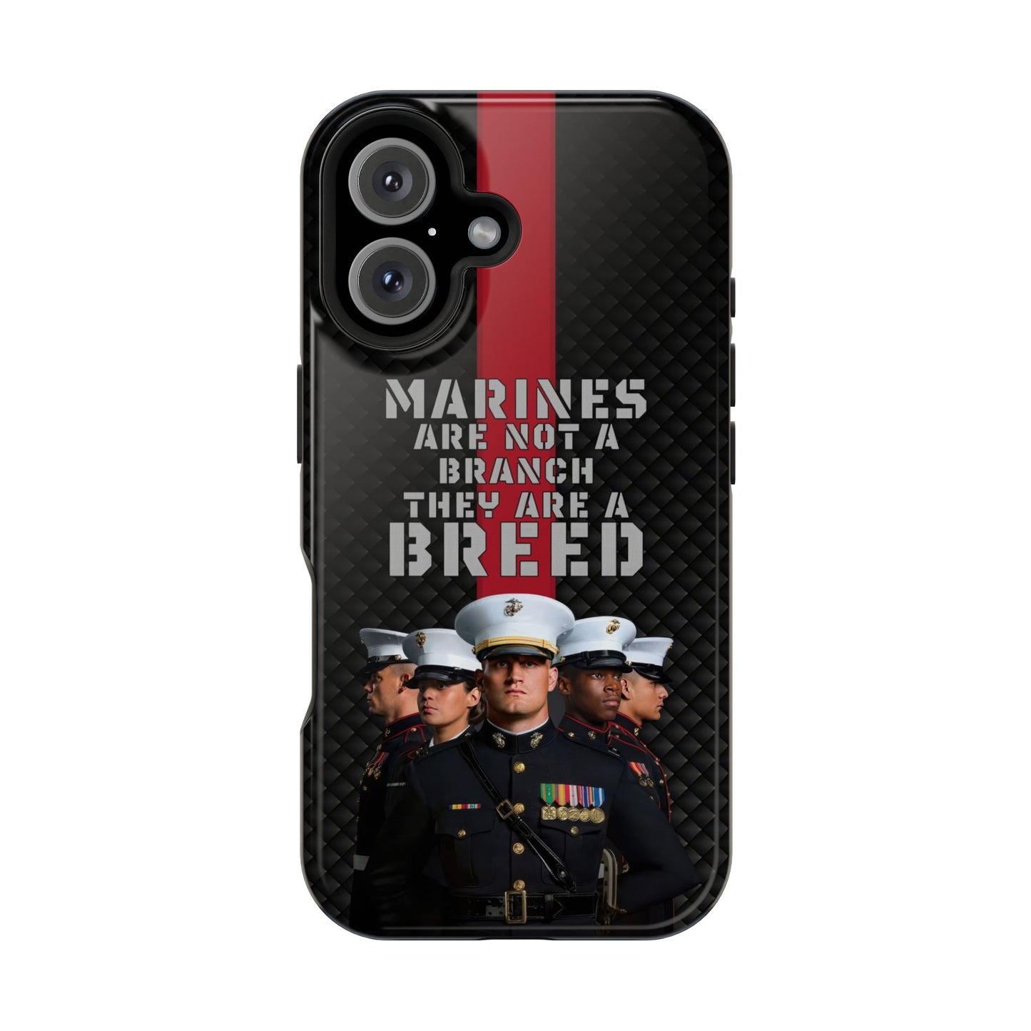 Marines Magnetic Tough Case - "Not a Branch, a Breed" Military iPhone Cover