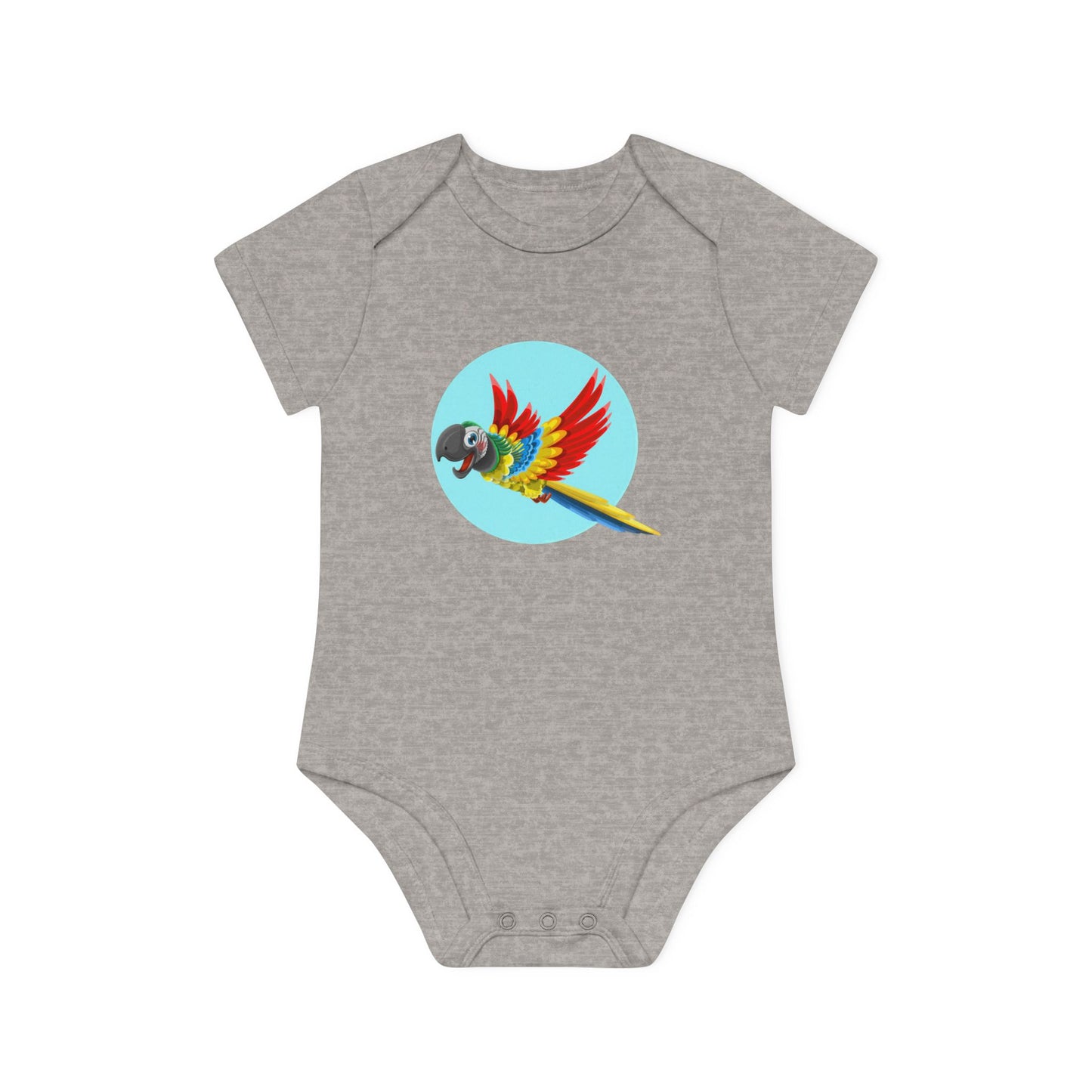 Captain Chirp Baby Organic Short Sleeve Bodysuit