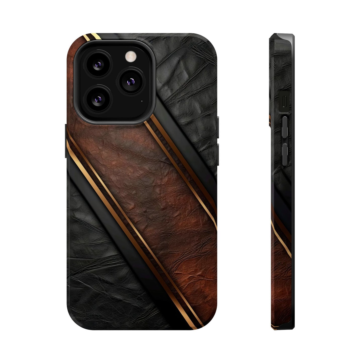 Stylish Leather Texture Magnetic Tough Cases