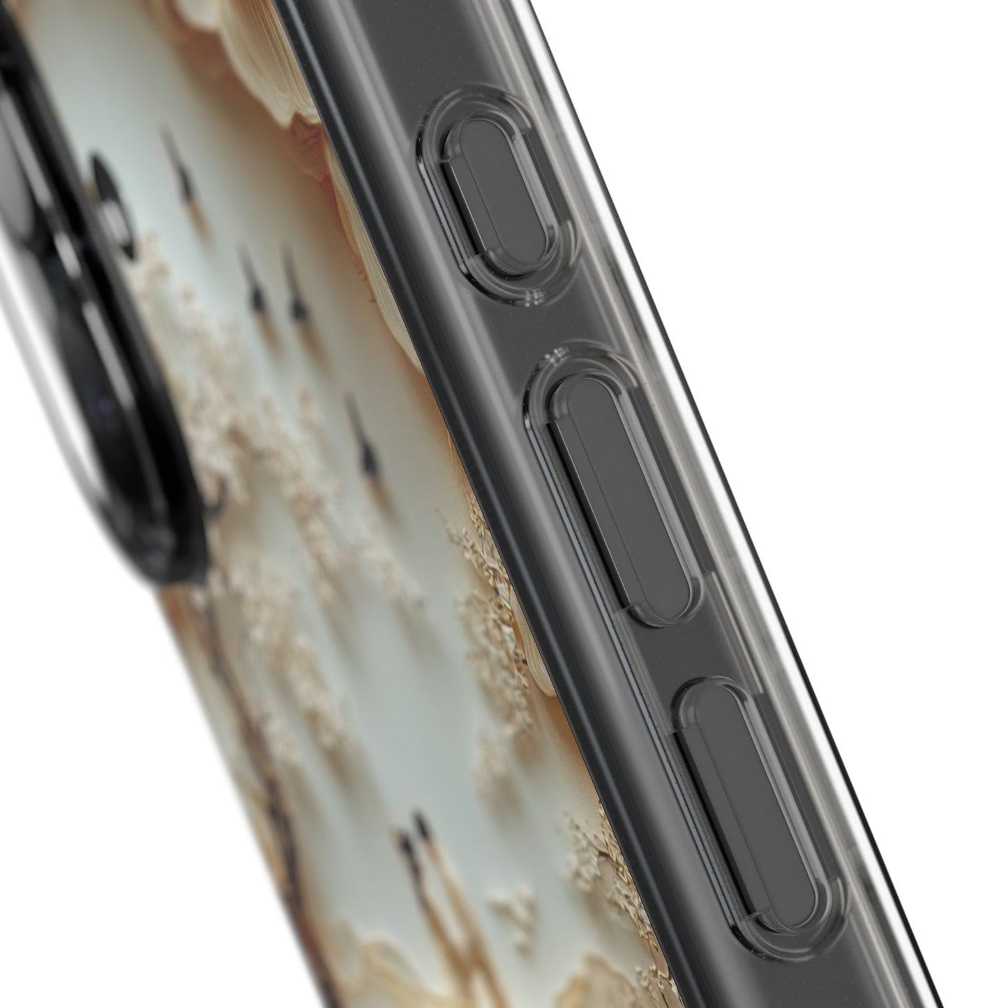 Romantic Couple 3D Effect Clear Cases,  Artistic Protective Cover