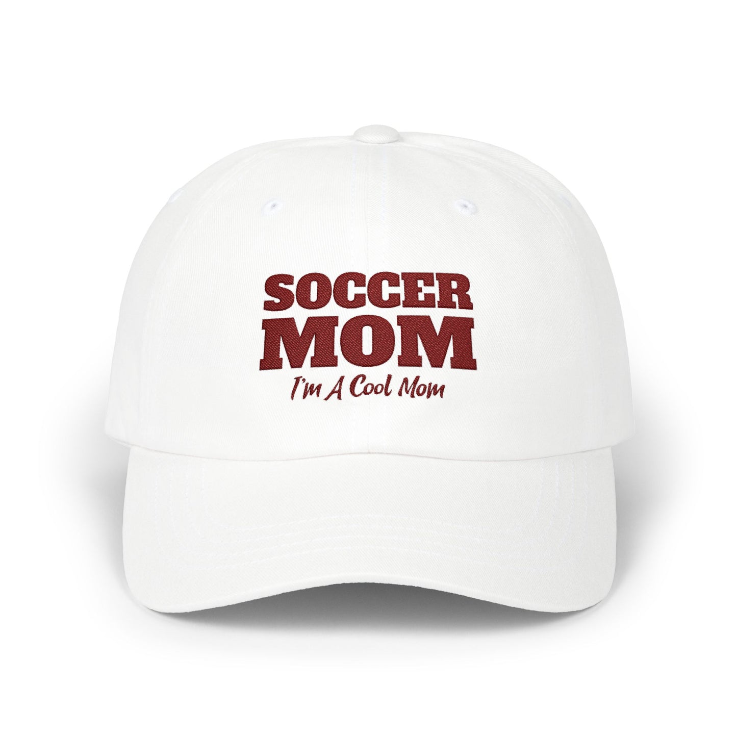 Soccer Mom Classic Dad Cap / embroidered