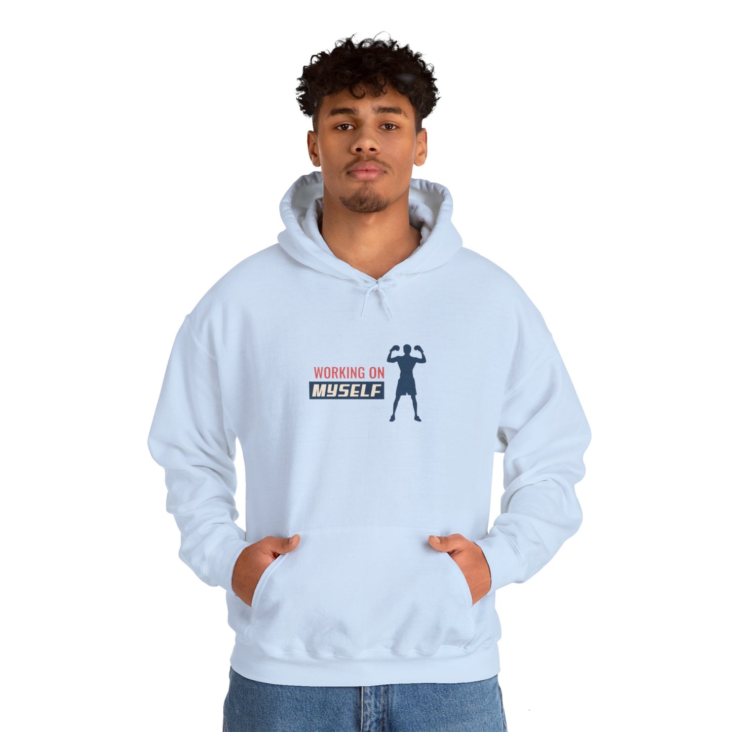 Working On Myself Unisex Heavy Blend™ Hooded Sweatshirt