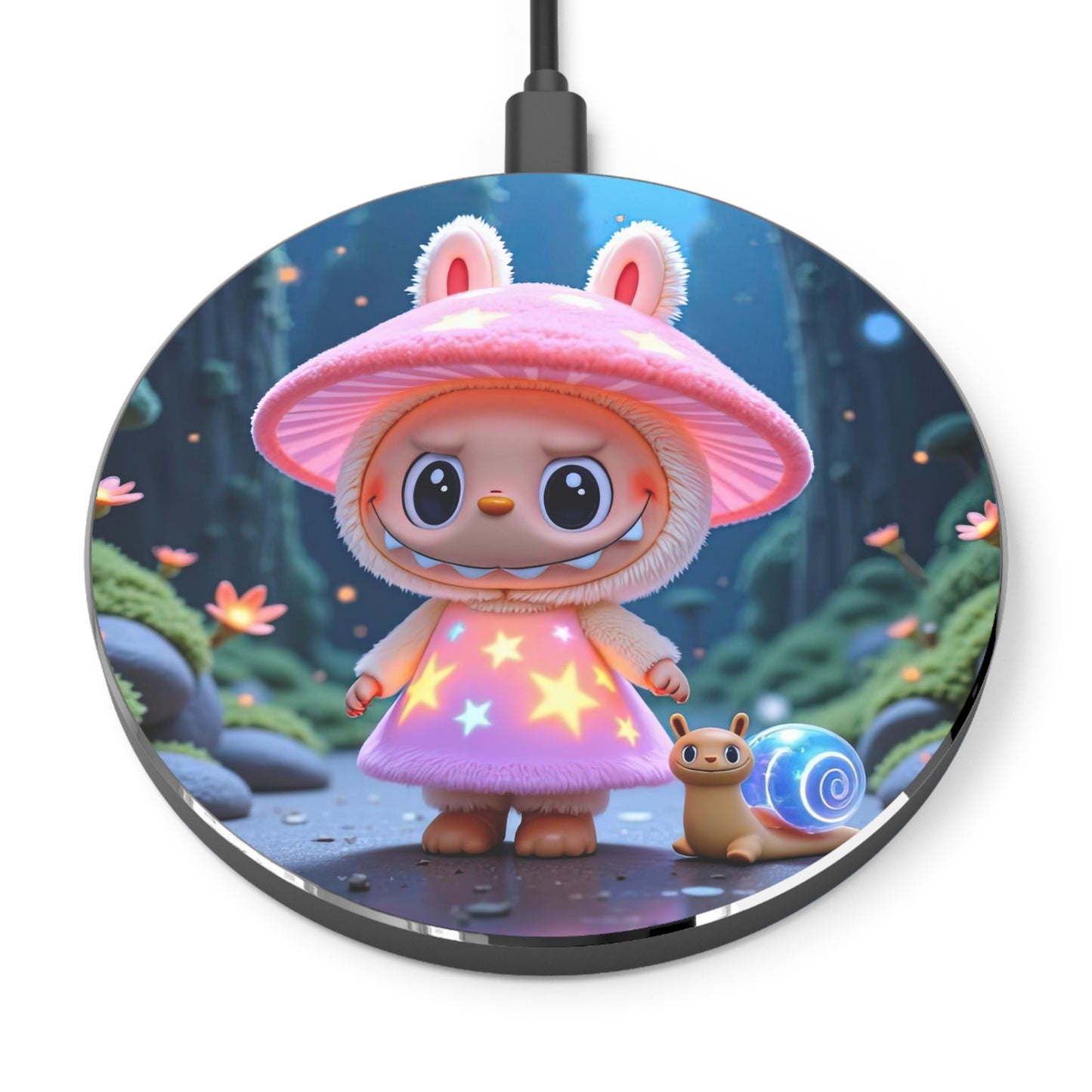 The Monsters 10W Qi Certified Fast Wireless Charging Pad,  Cute Fairy Tale Design