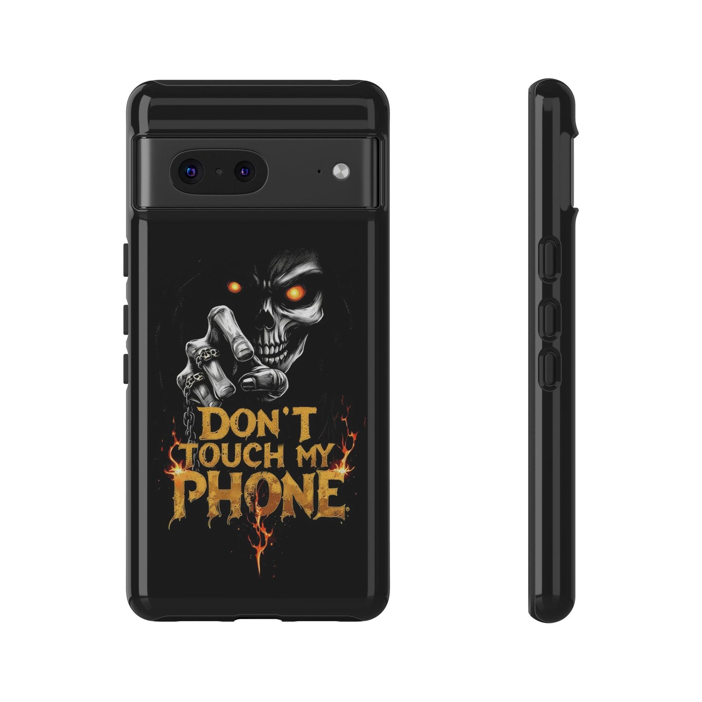 Skull Google Pixel Tough Cases, Don't Touch My Phone