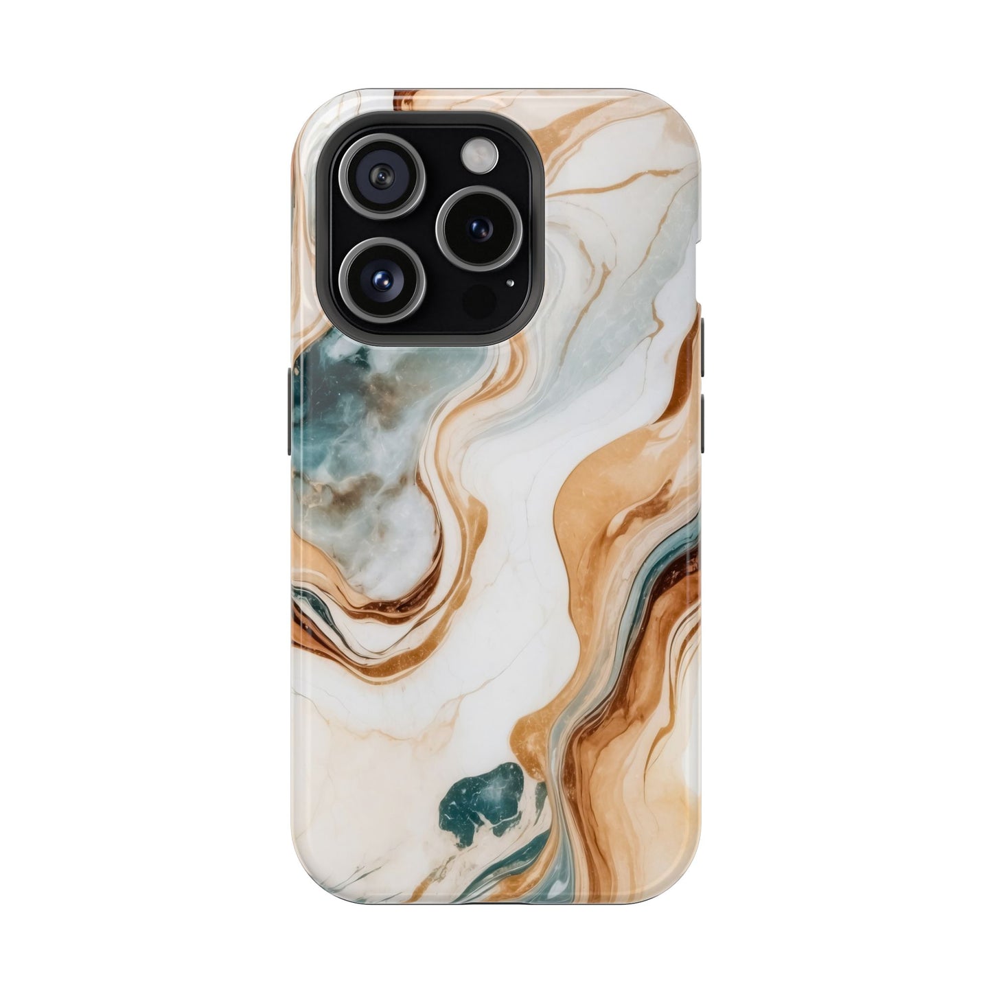 Stylish Magnetic Phone Cases, Abstract Marble Design for Everyday Use