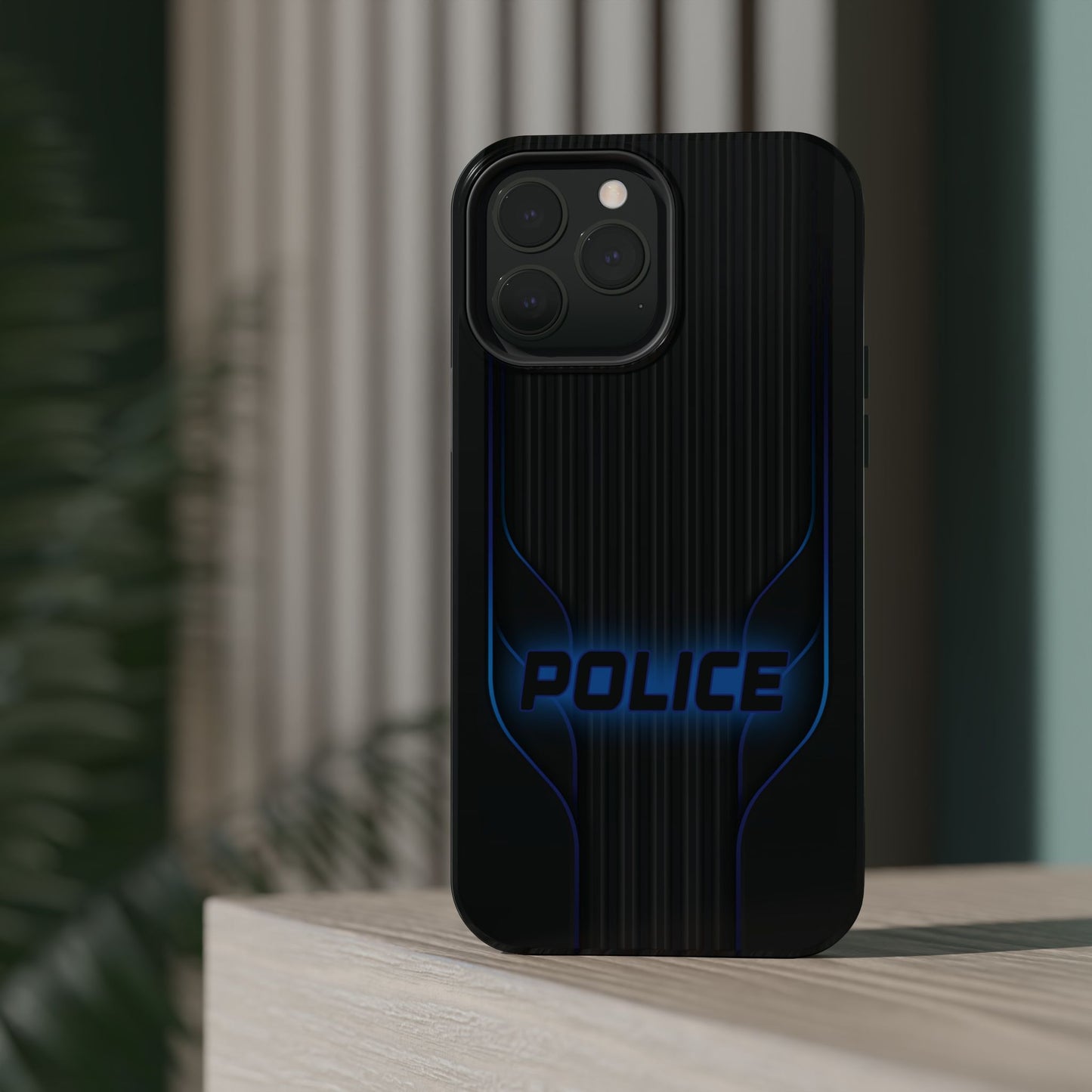Police Magnetic Phone Cases, Blue Light