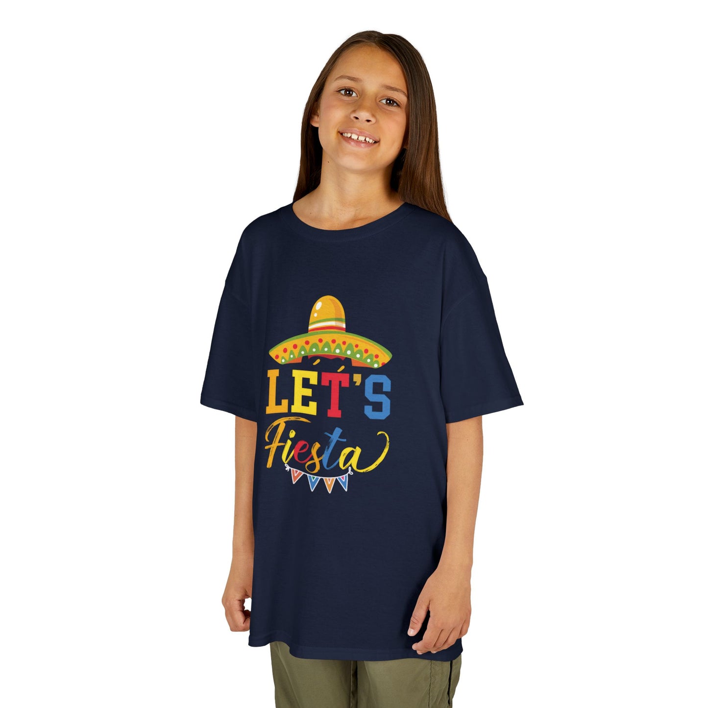 Kids Fiesta T-Shirt - Fun 'Let's Fiesta' Design for Celebrations