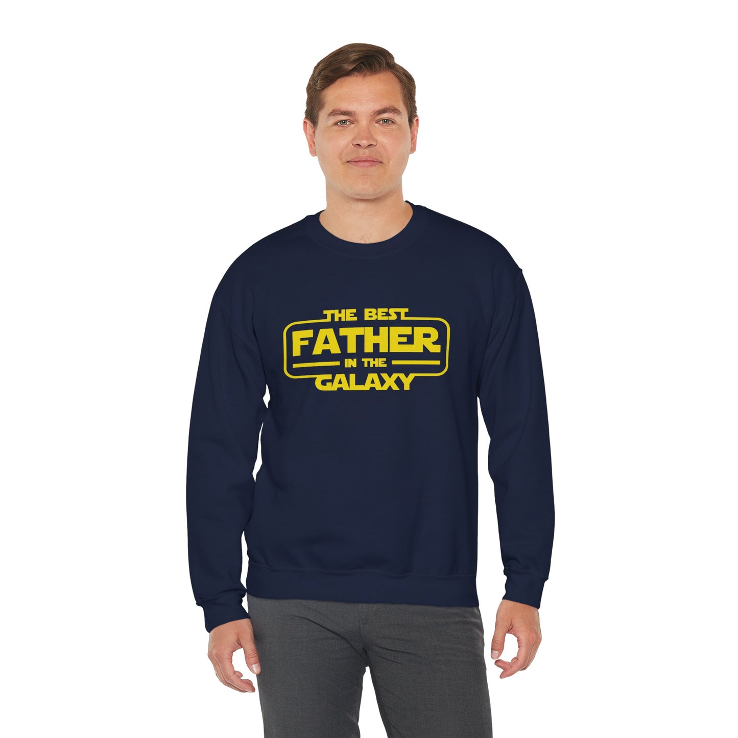Galaxy-Themed Father's Day Crewneck Sweatshirt