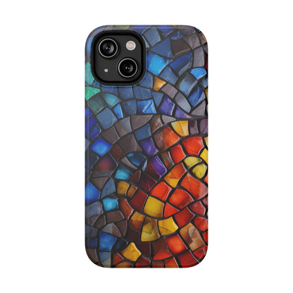 Stained Glass Impact-Resistant Phone Case, Colorful Phone Cover
