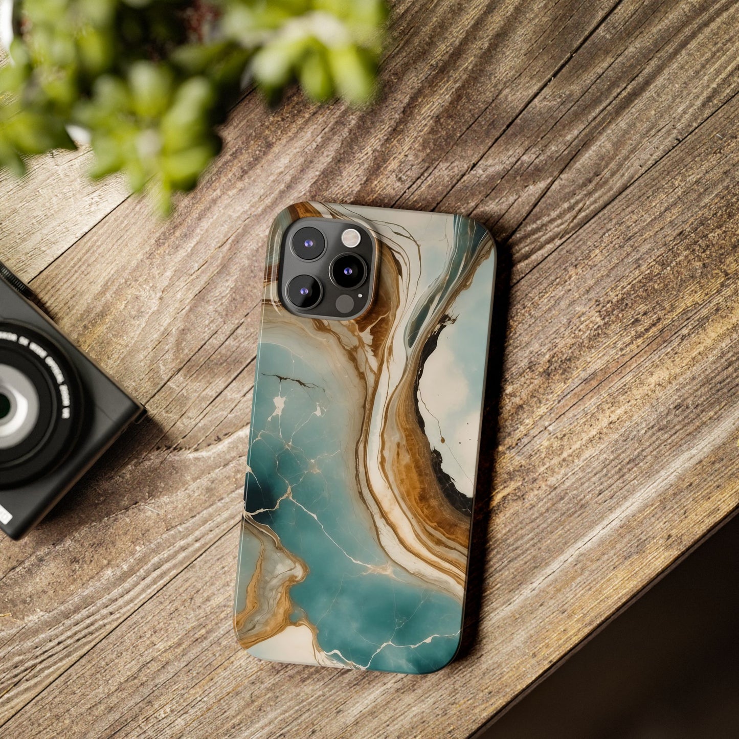 Marble Slim Phone Case, Stylish Protective Cover