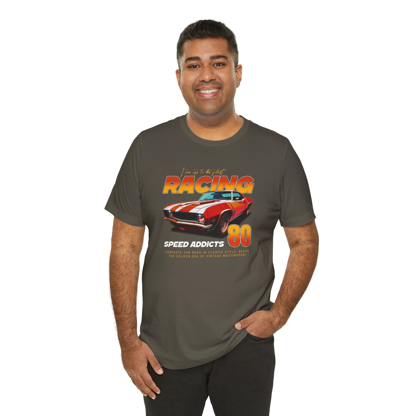 I Live Life To The Fullest Racing Speed Addicts Unisex Jersey Short Sleeve Tee