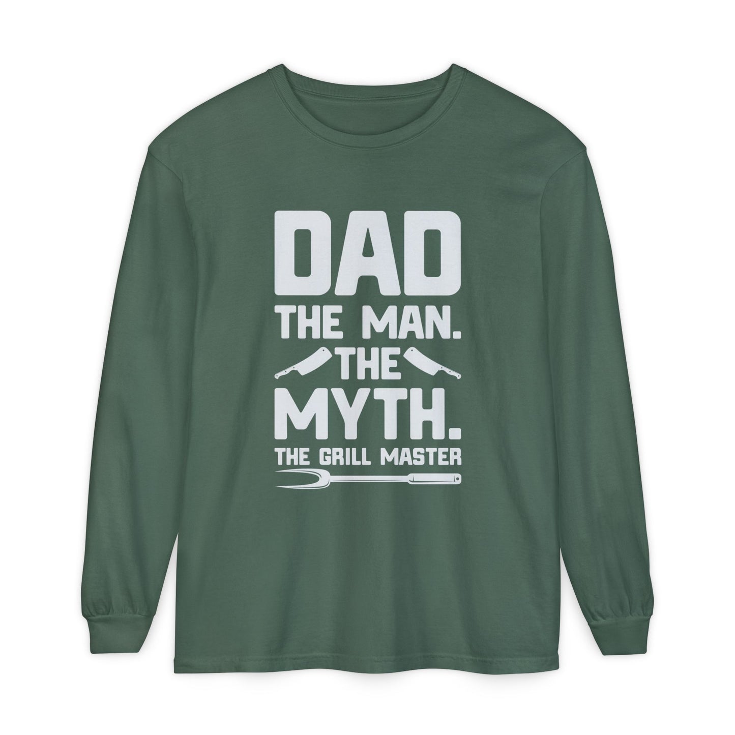 Dad The Man Myth Grill Master Long Sleeve T-Shirt