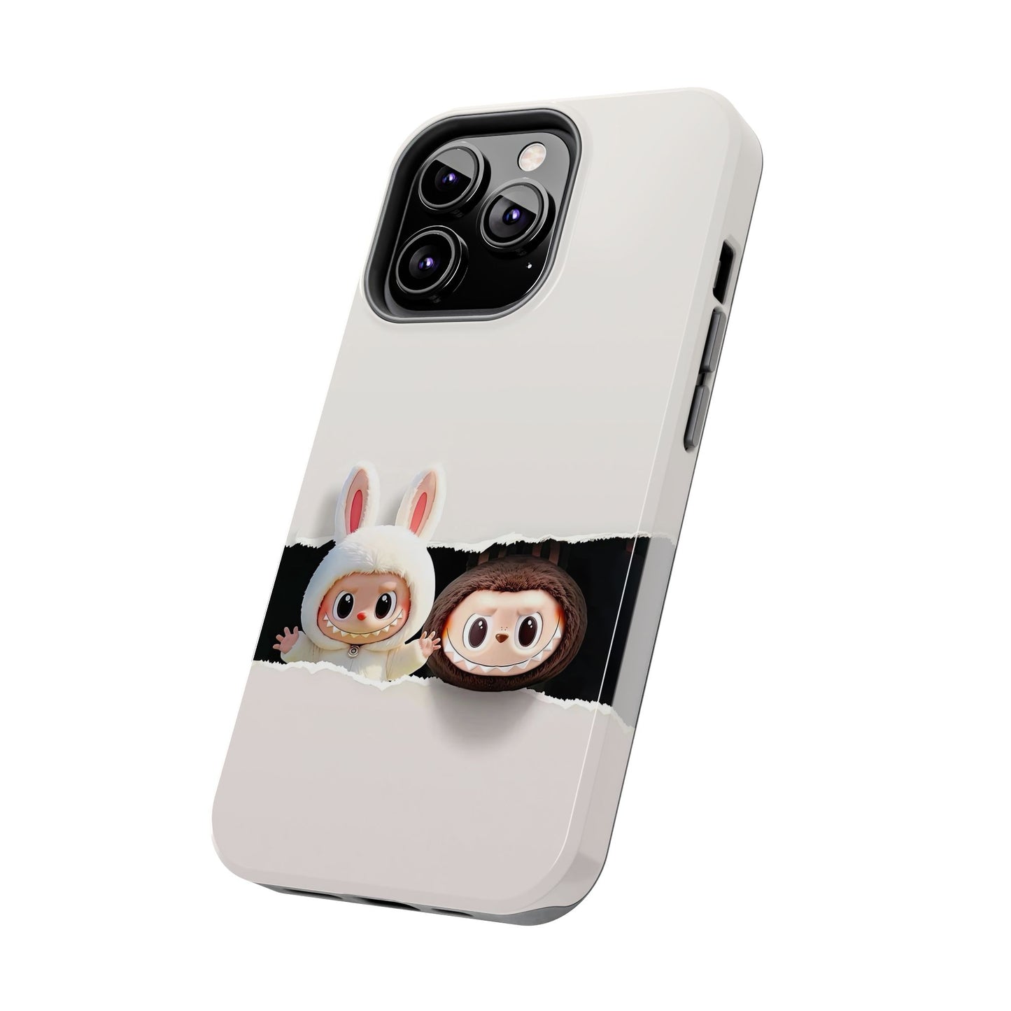 The Monsters Tough Case for iPhone Models and Variations – Dual Layer Protective Cover, Playful Design, Cute Mobile Accessory