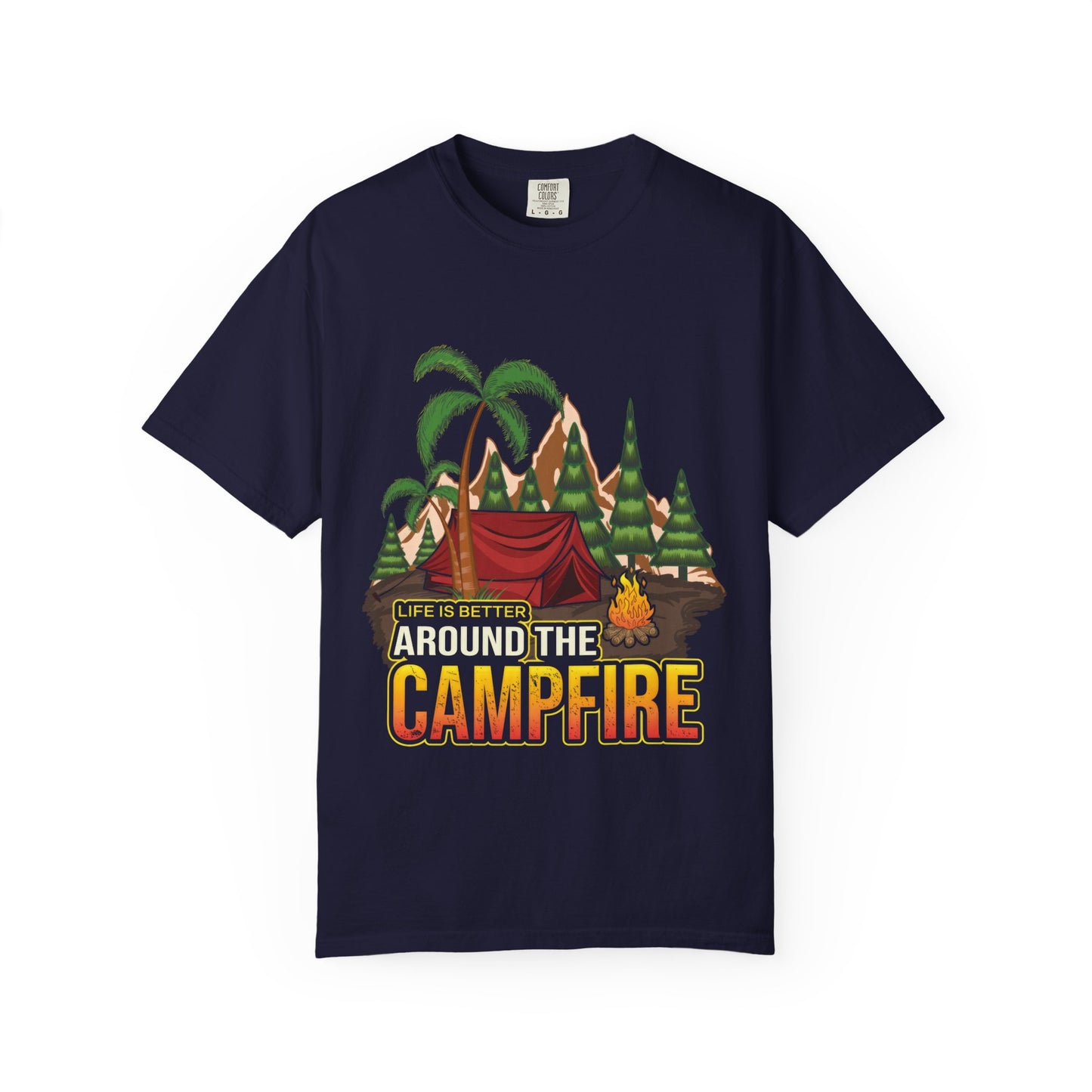 Campfire Adventure Unisex T-Shirt - Life is Better Around the Campfire