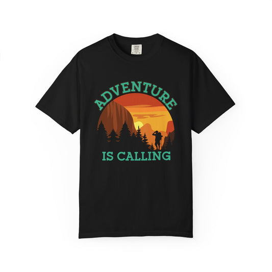 Adventure is Calling Unisex Garment-Dyed T-Shirt